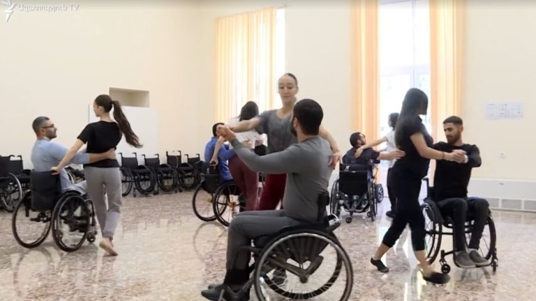 “We live by dancing”.  The soldier’s house is preparing for the big day