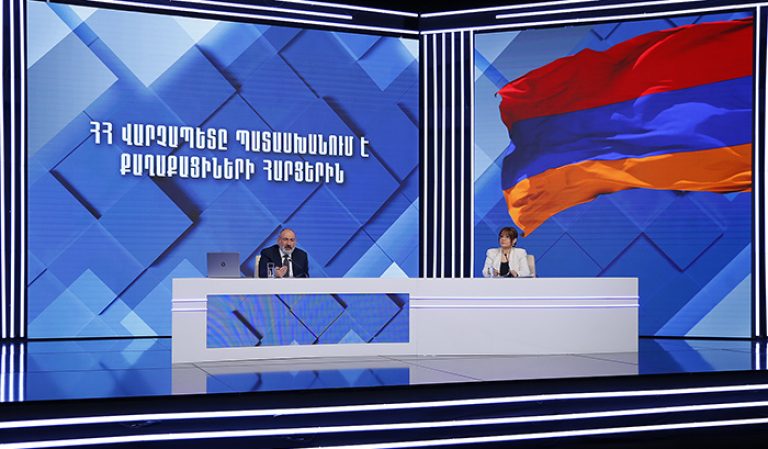 PM Nikol Pashinyan Answers Publics Questions During a Live TV Broadcast • MassisPost